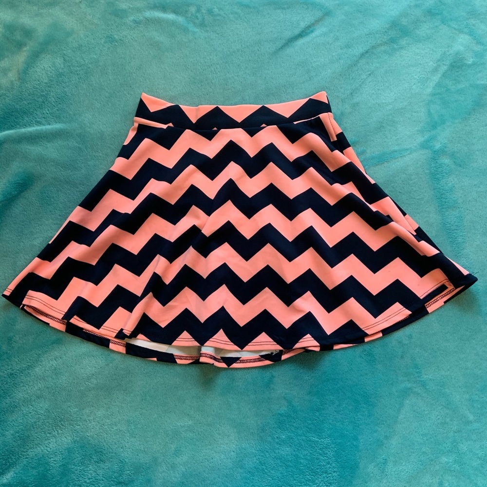 Navy and Pink Skater Skirt 💕